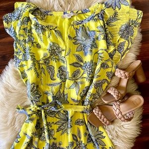 Loft Stunning Yellow Dress